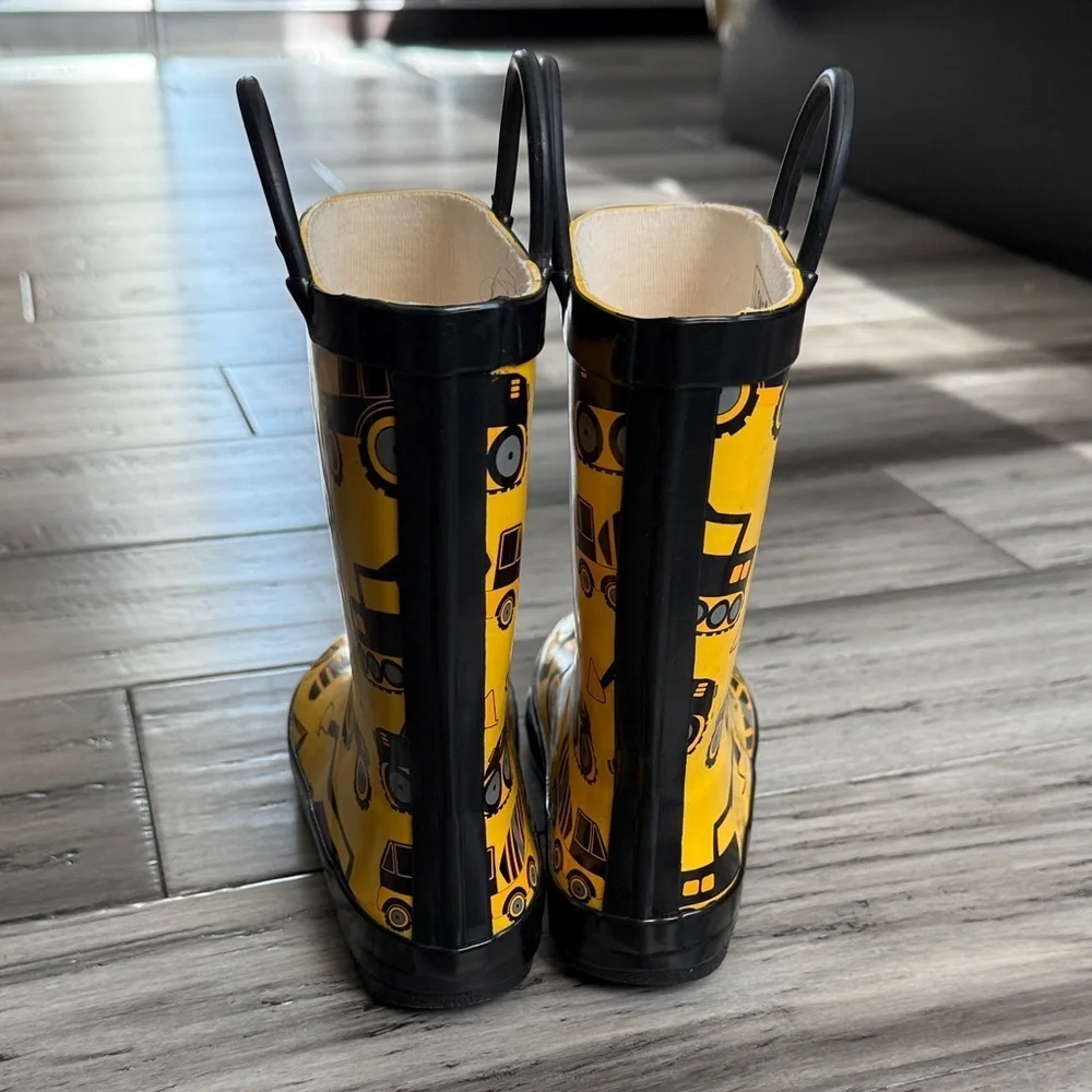 NWOT Lone Cone Kids Yellow Construction Rain Boots